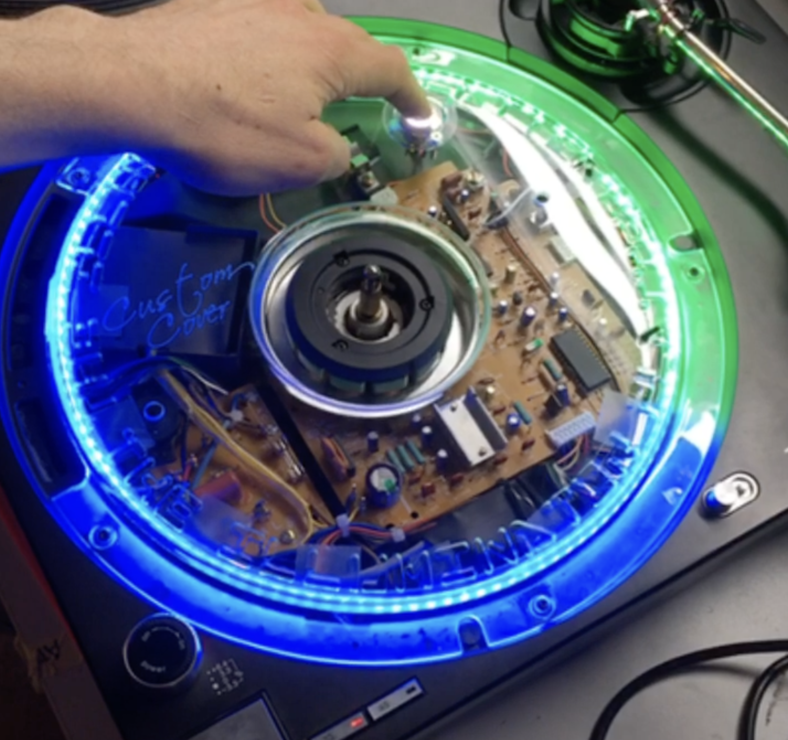 Technics SL-1200 custom LED platter kit — DJFIX